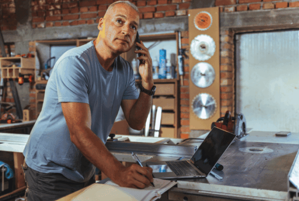Trades business owner working in a workshop, representing the need for business insurance in Newfoundland for small businesses and contractors.